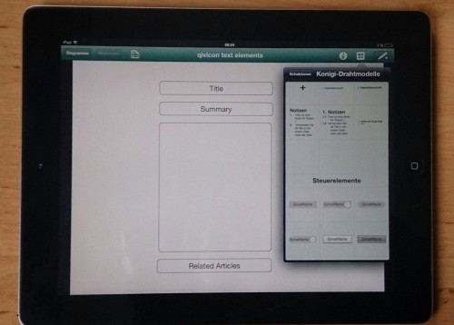 Scribble Omnigraffle für iPad