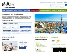 Referenz-Webseite Barcelona.de