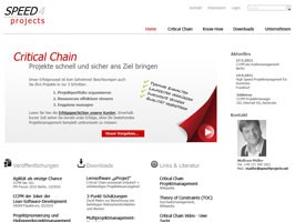 Referenz-Webseite Speed4projects