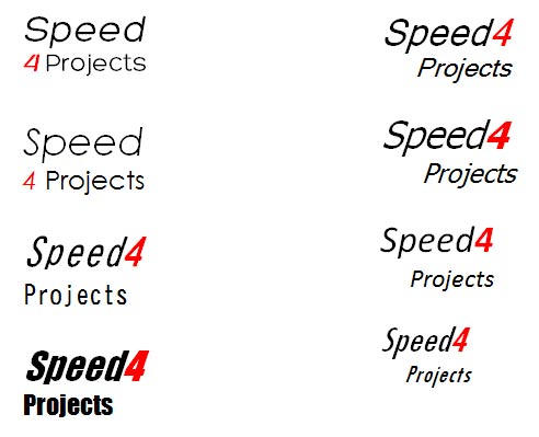 Speed4projects Auswahl Schriftart